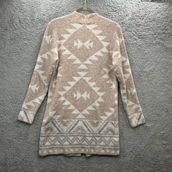 FRYE Women's Small Cardigan Open Front Southwest Pattern Comfortable Cozy Winter - Picture 8 of 10